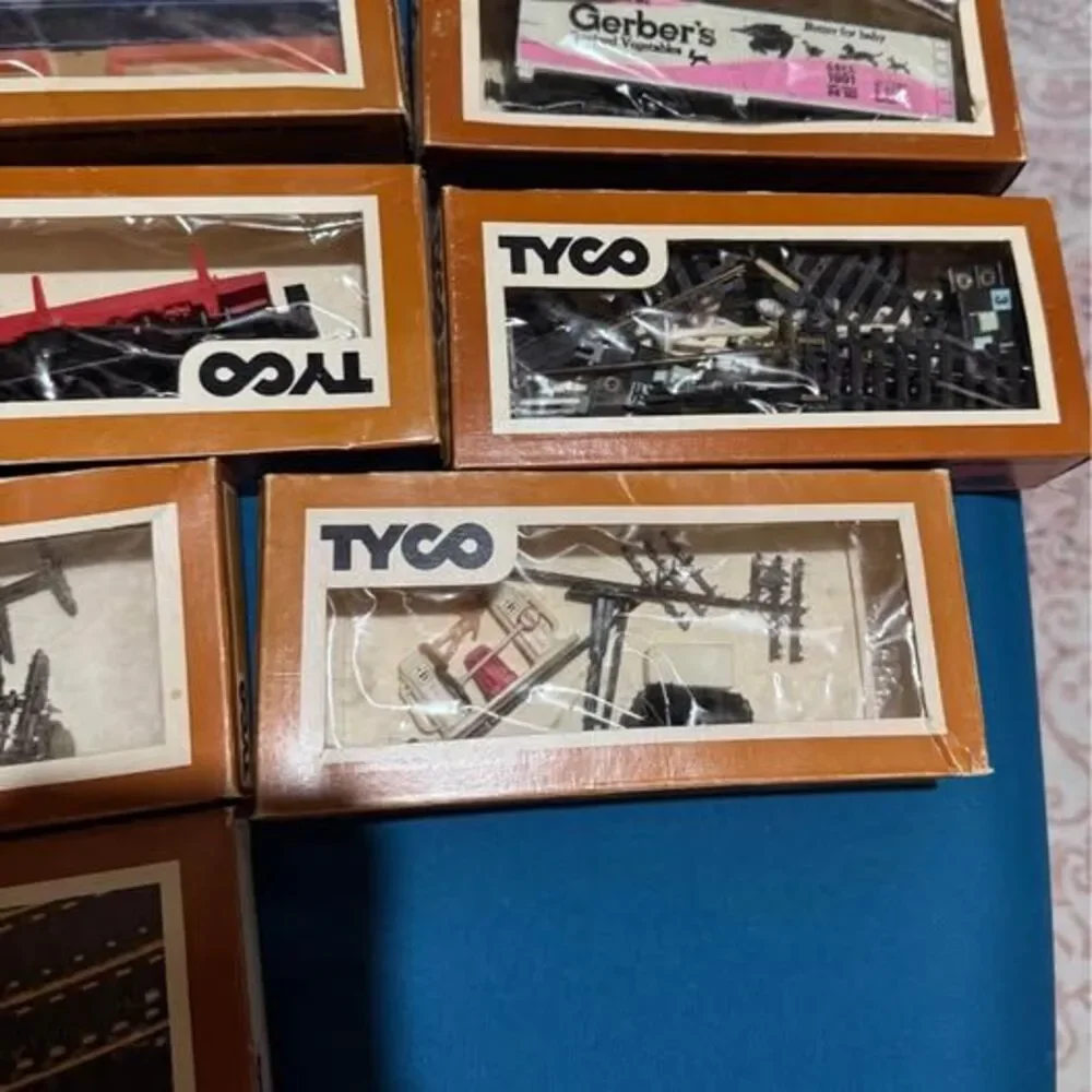 Vintage Tyco HO Scale Model Train and Train Accessories Lot.